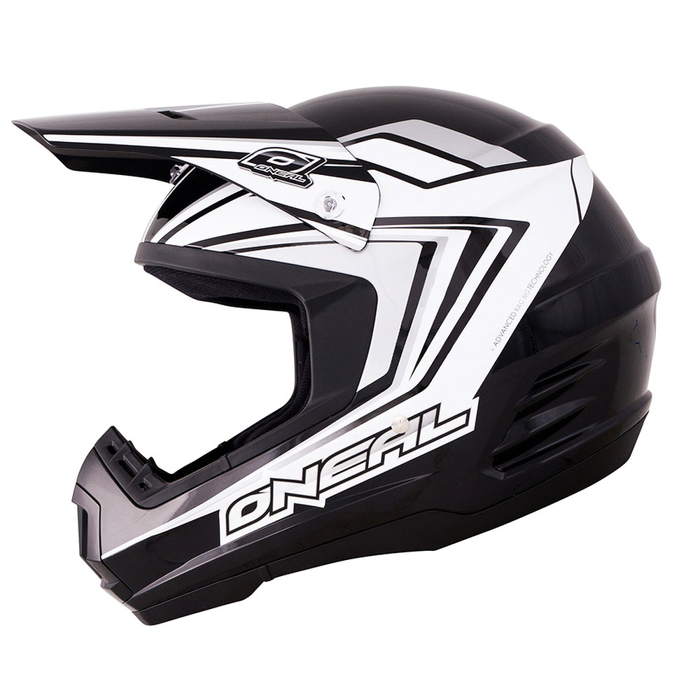 ONeal 2 Series Motorcycle Motocross MX Crash Helmet Arrow Black/White