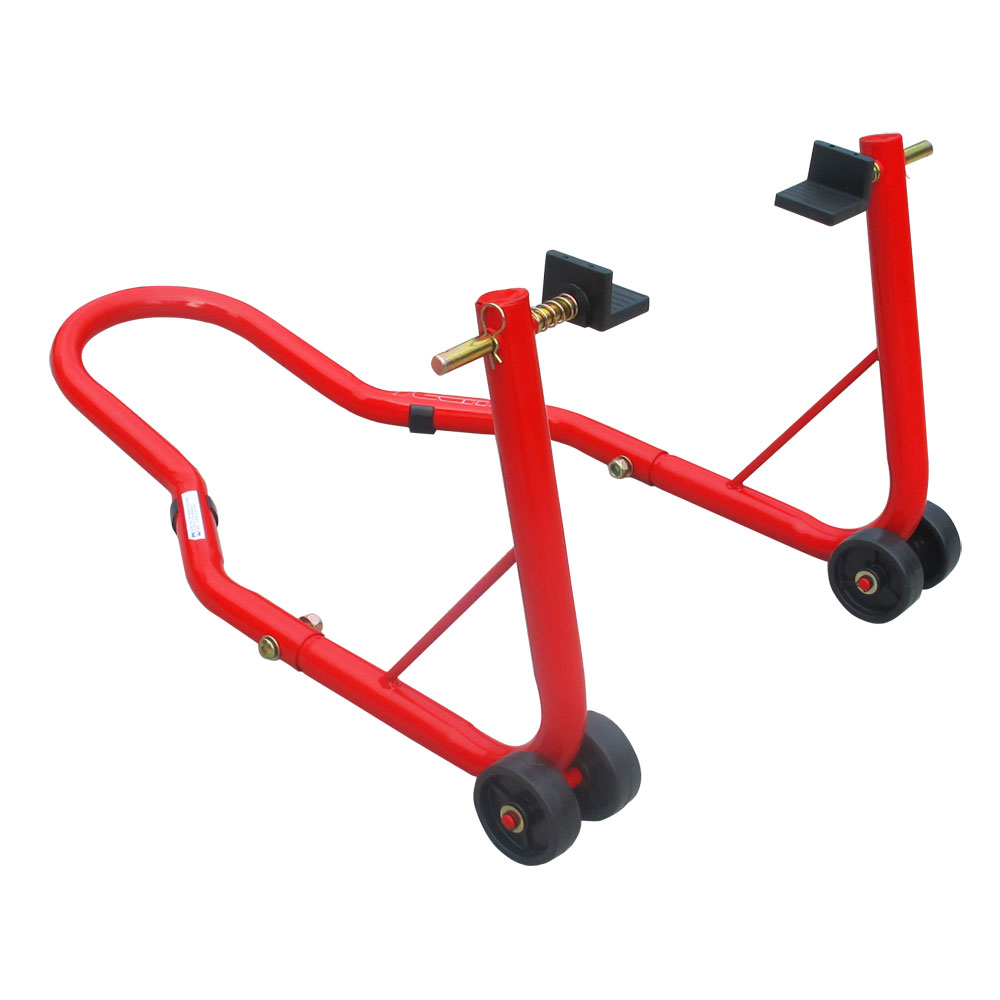 Red Heavy Duty Universal Motorcycle Rear Paddock Lift Stand Race Track