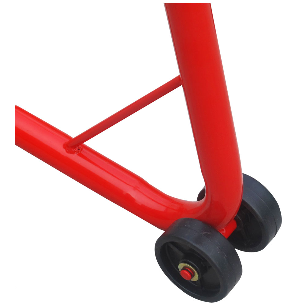 Red Heavy Duty Universal Motorcycle Rear Paddock Lift Stand Race Track