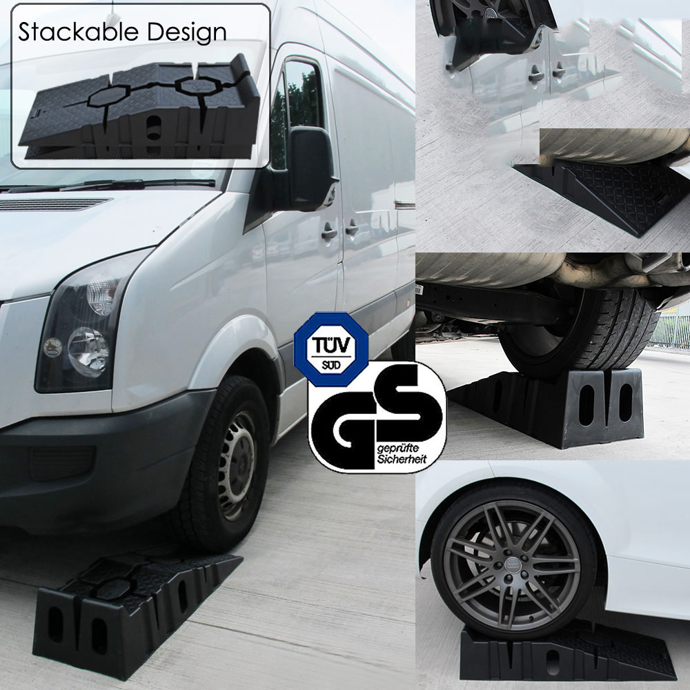 Pair Extra Wide Heavy Duty 3 Tonne Ton Ramps for Car SUV Van Garage